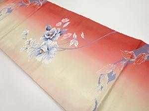 リサイクル　花模様織出し袋帯